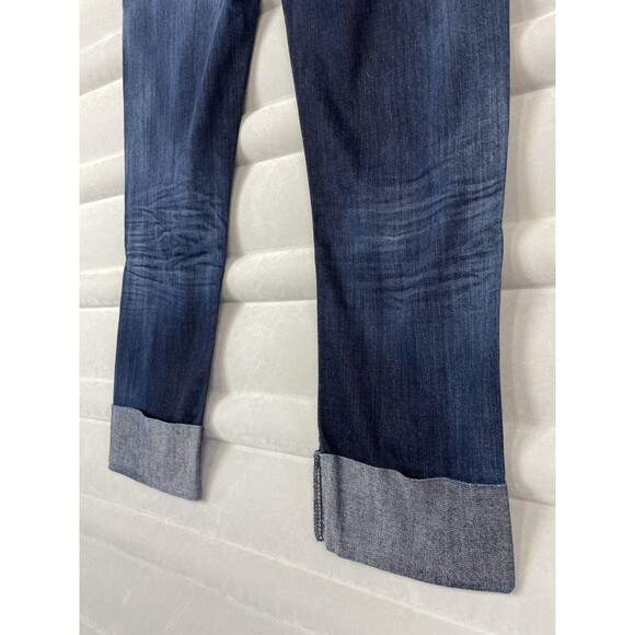 Citizens of Humanity Jeans Womens 30 Blue Dani Cropped Straight Leg Cuffed COH - Picture 12 of 14